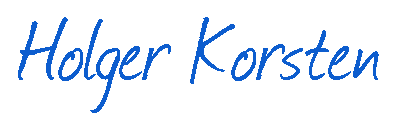 Holger Korsten Schriftzug 2016